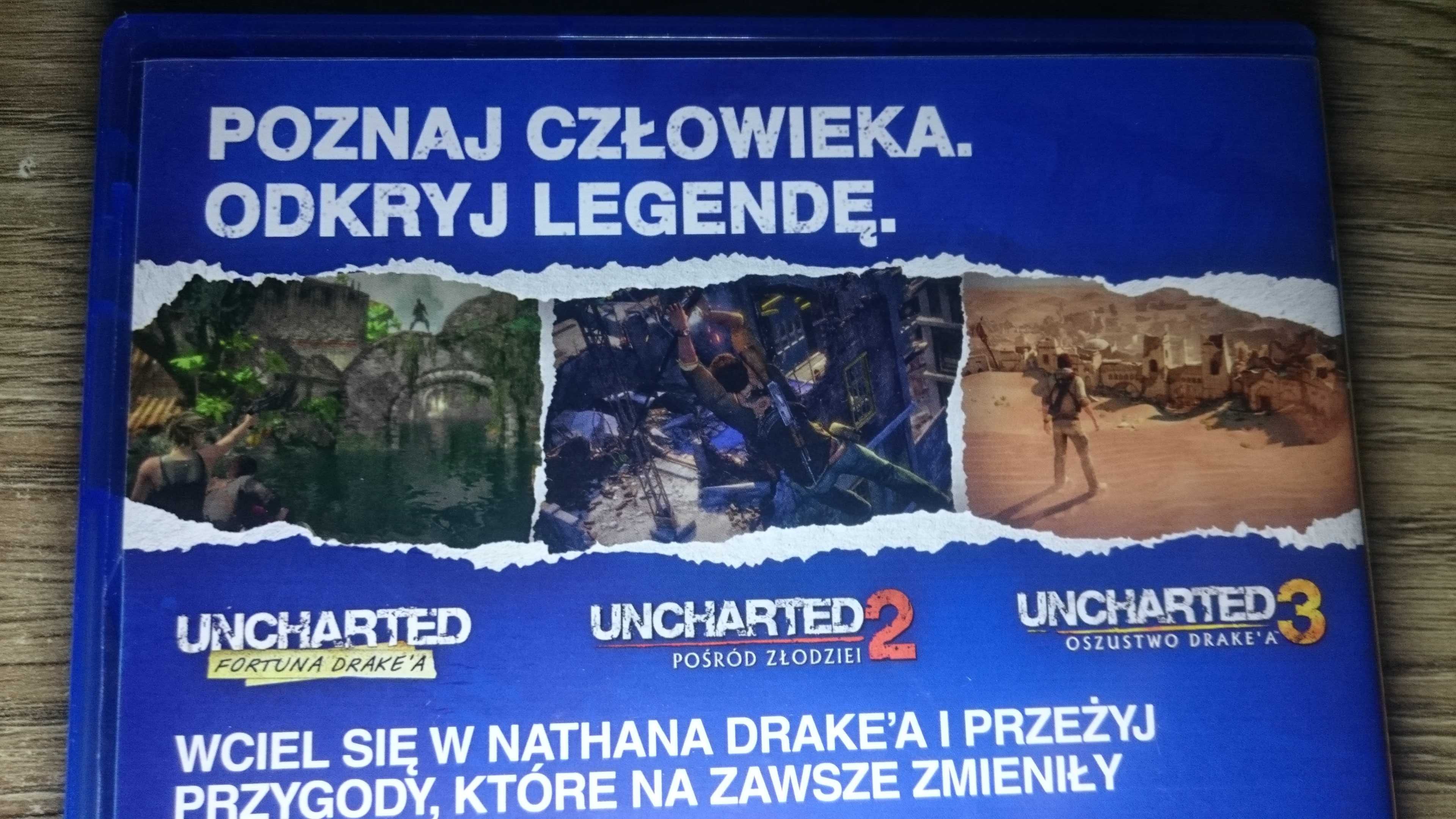 Uncharted Kolekcja Nathana Drakea TRZY GRY PS4 Playstation 4 Tomb Ride