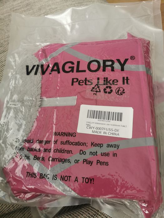 VIVAGLORY różowe okrycie dla psa na zimną pogodę r. S