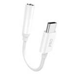 Dudao adapter do słuchawek USB Typ C na mini jack 3,5 mm biały