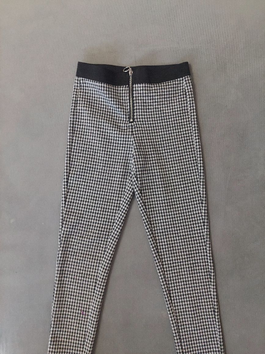 Legginsy i dzwony kratka pepitka Reserved 116 i 122