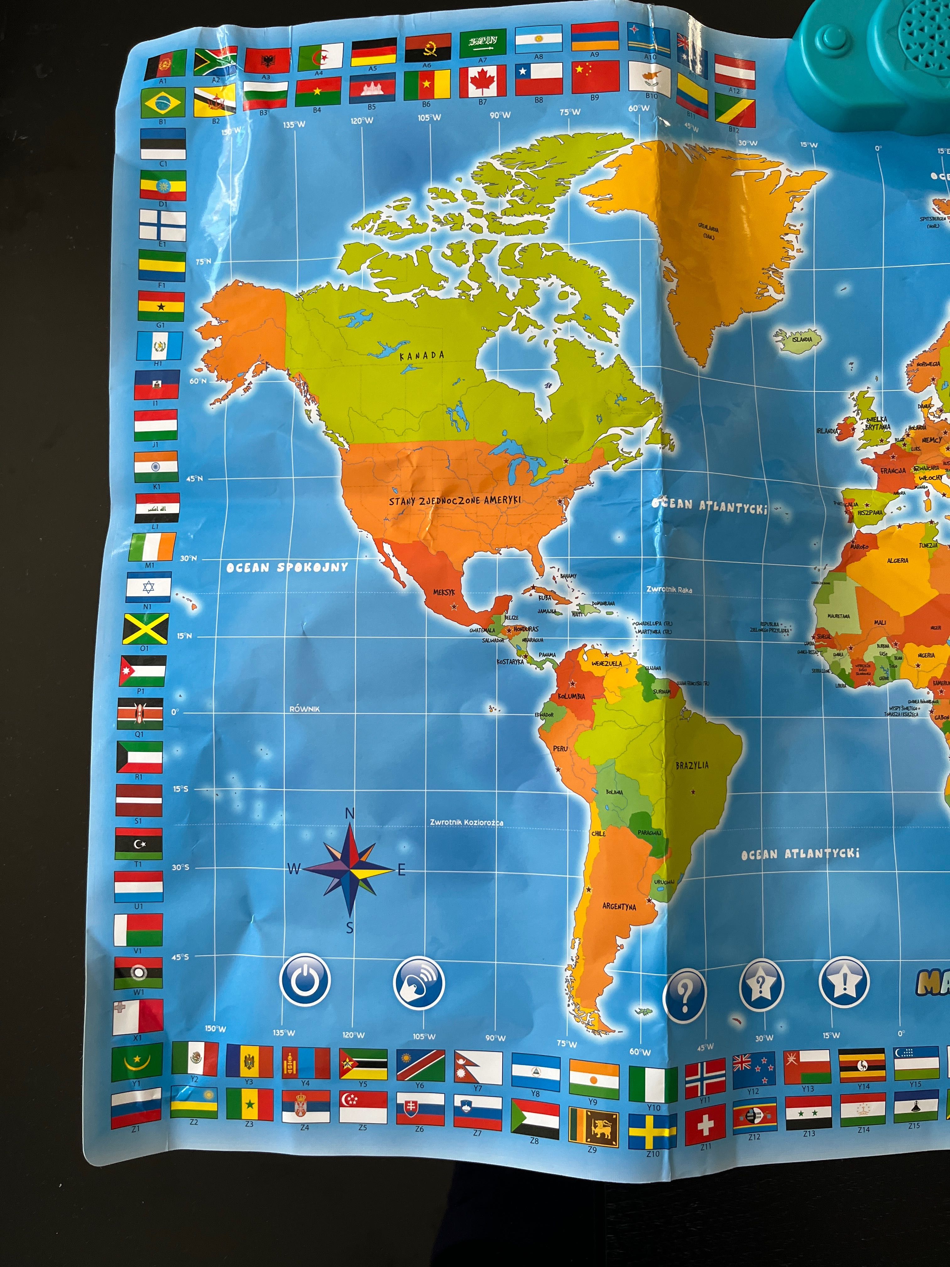 Interaktywna Mapa Świata Dumel Discovery edukacyjny zestaw
