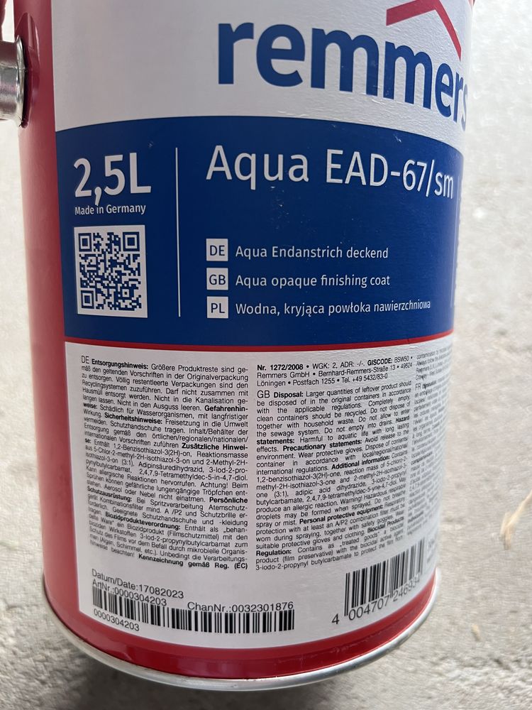 Remmers Aqua EAD-67/sm-Aqua Endanstrich deckend