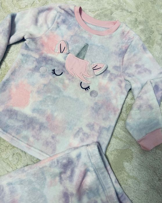 Пижама костюм теплая George для девочки 7-9 лет (128-135 см) Единорог