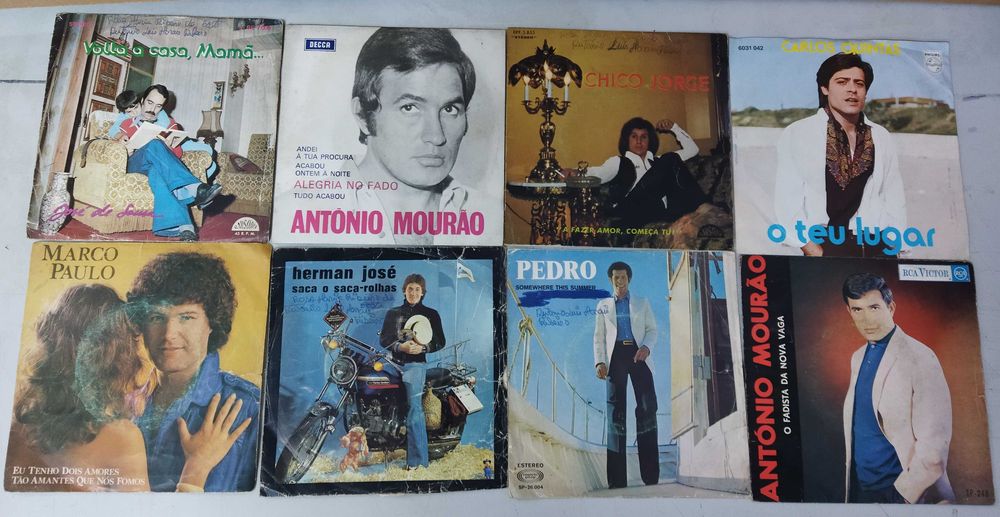 Vinil. Lote 50 Singles Música Portuguesa