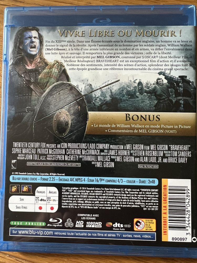 Waleczne serce - Braveheart  bluray