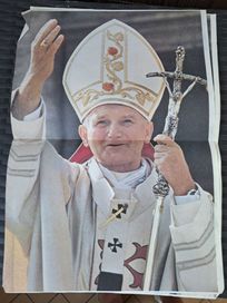 Plakat z 2 pielgrzymki Jana Pawła II do Polski z 1983r- 2 sztuki