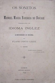 Manuel Maria Barbosa du Bocage - OS SONETOS