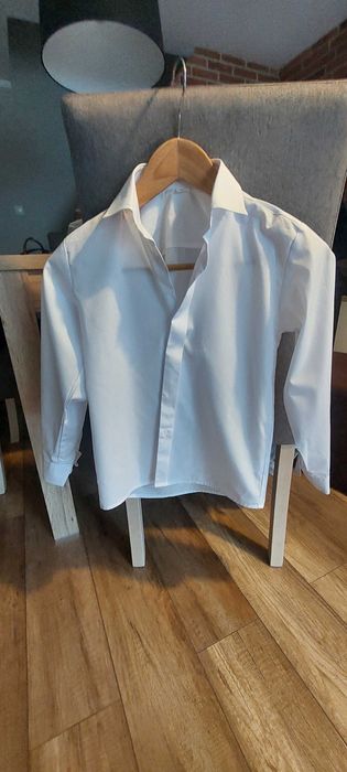 Elegacka biała koszula chlopieca rozm. 140