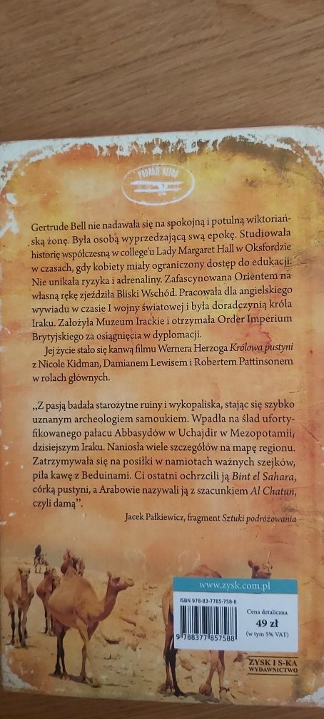 Gertrude Bell Opowieści królowej pustyni + film dvd królowa pustyni
