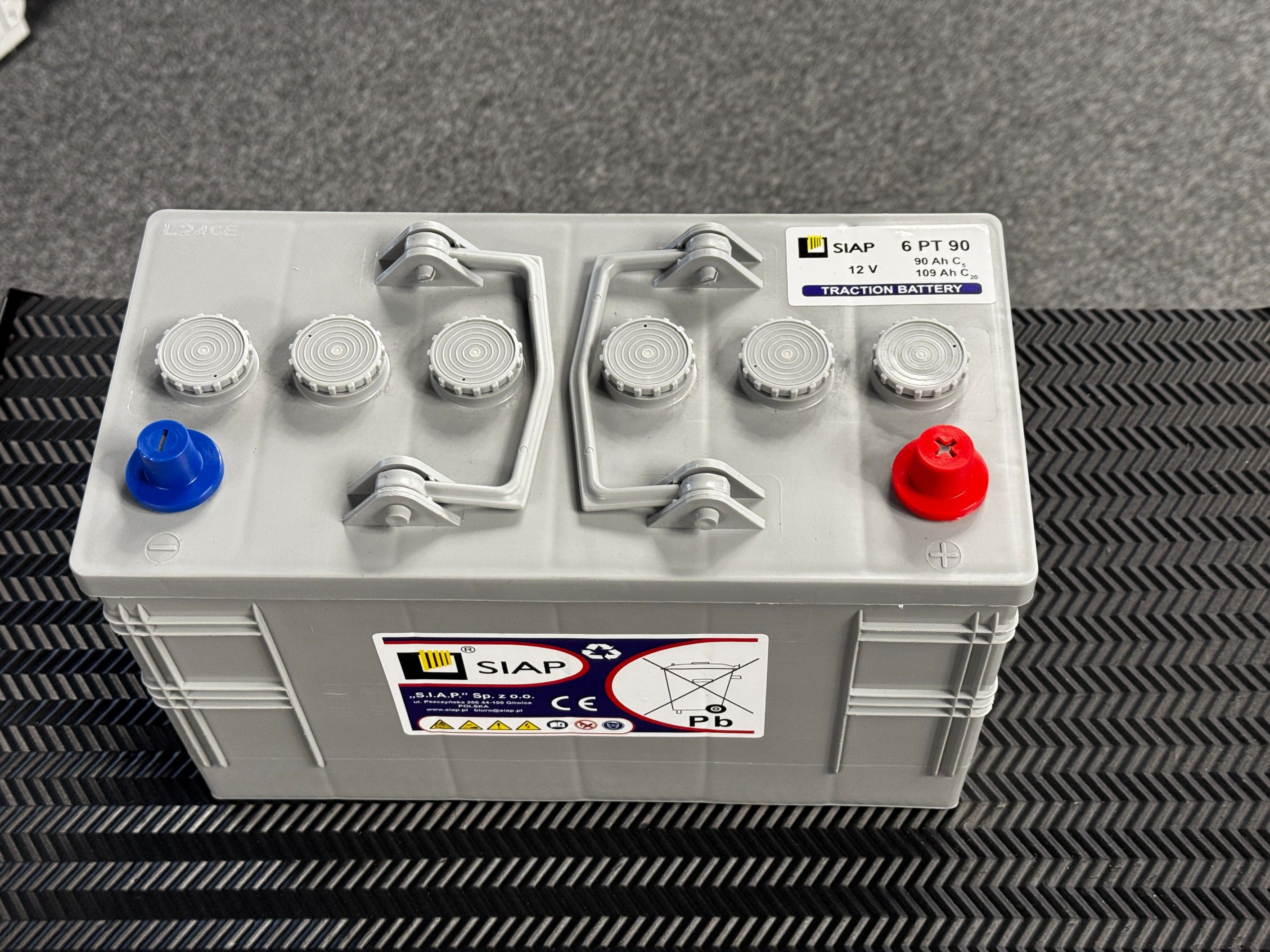 Akumulator trakcyjny SIAP 6PT90 12V 109 Ah C20