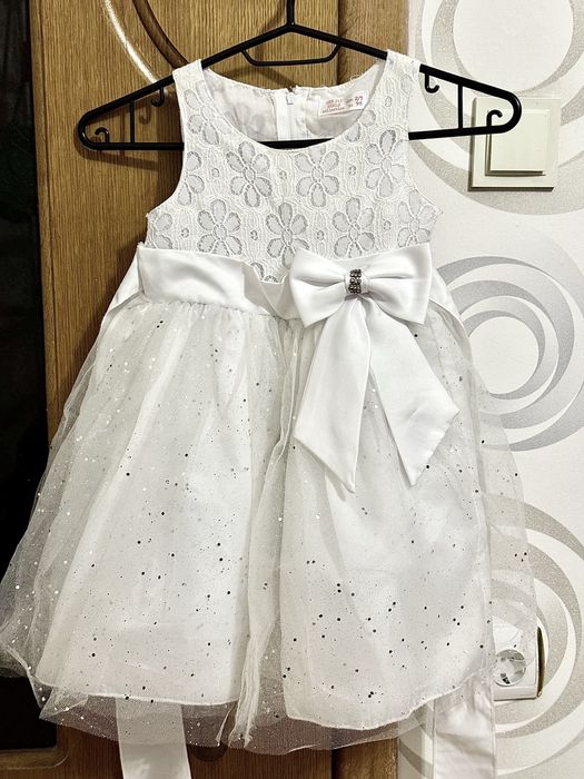 Сукня сніжинка плаття біле святкове 2-3 роки