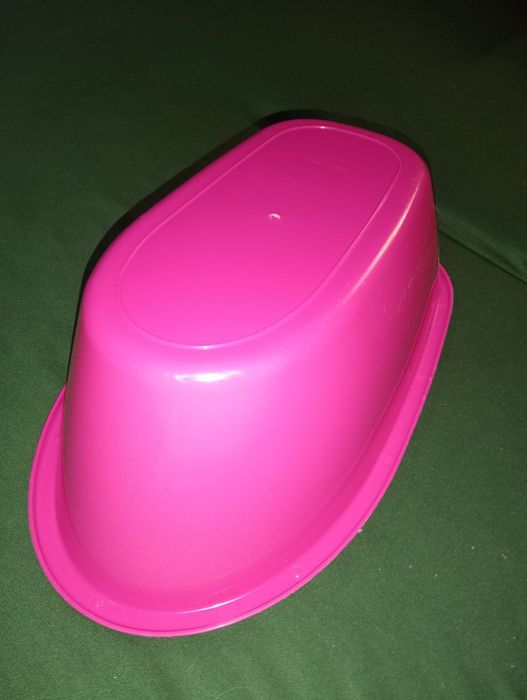 Wanienka dla lalki różowa, wys. 15 cm, dł. 35 cm