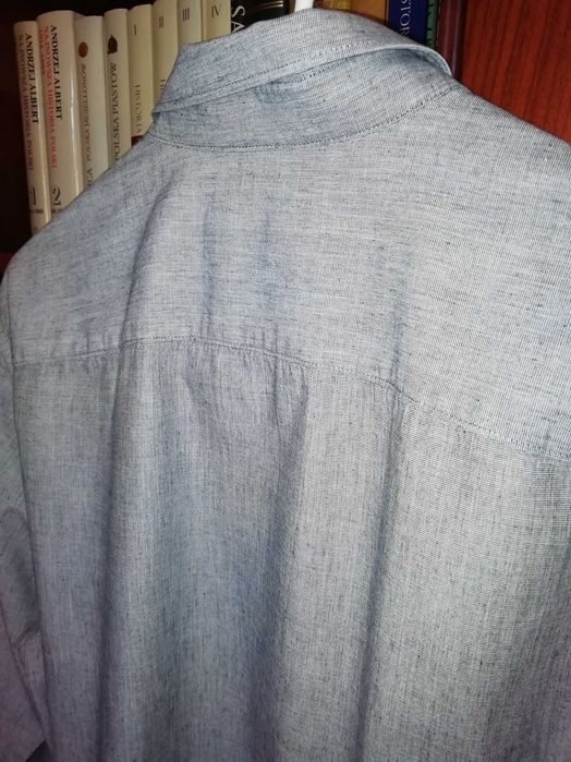 Koszula męska Reserved jak NOWA, roz. M regular fit, szary melanż