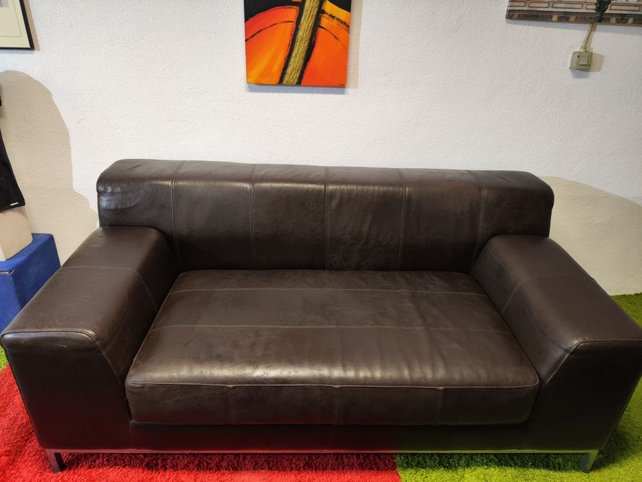 Sofa pele vintage