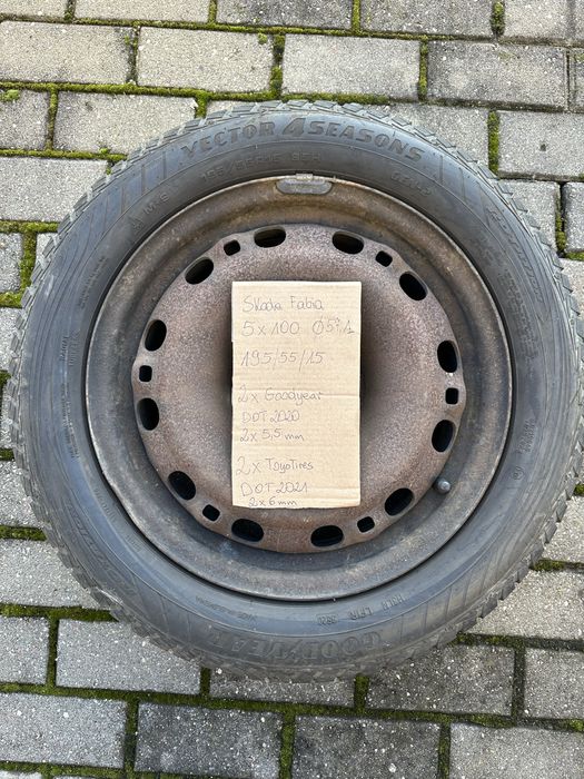 Koła zimowe 5x100 195/55/15 Skoda Fabia i inne