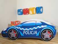 Łóżko dziecięce POLICJA MATERAC 140x70 auto sedan SAMOCHÓD
