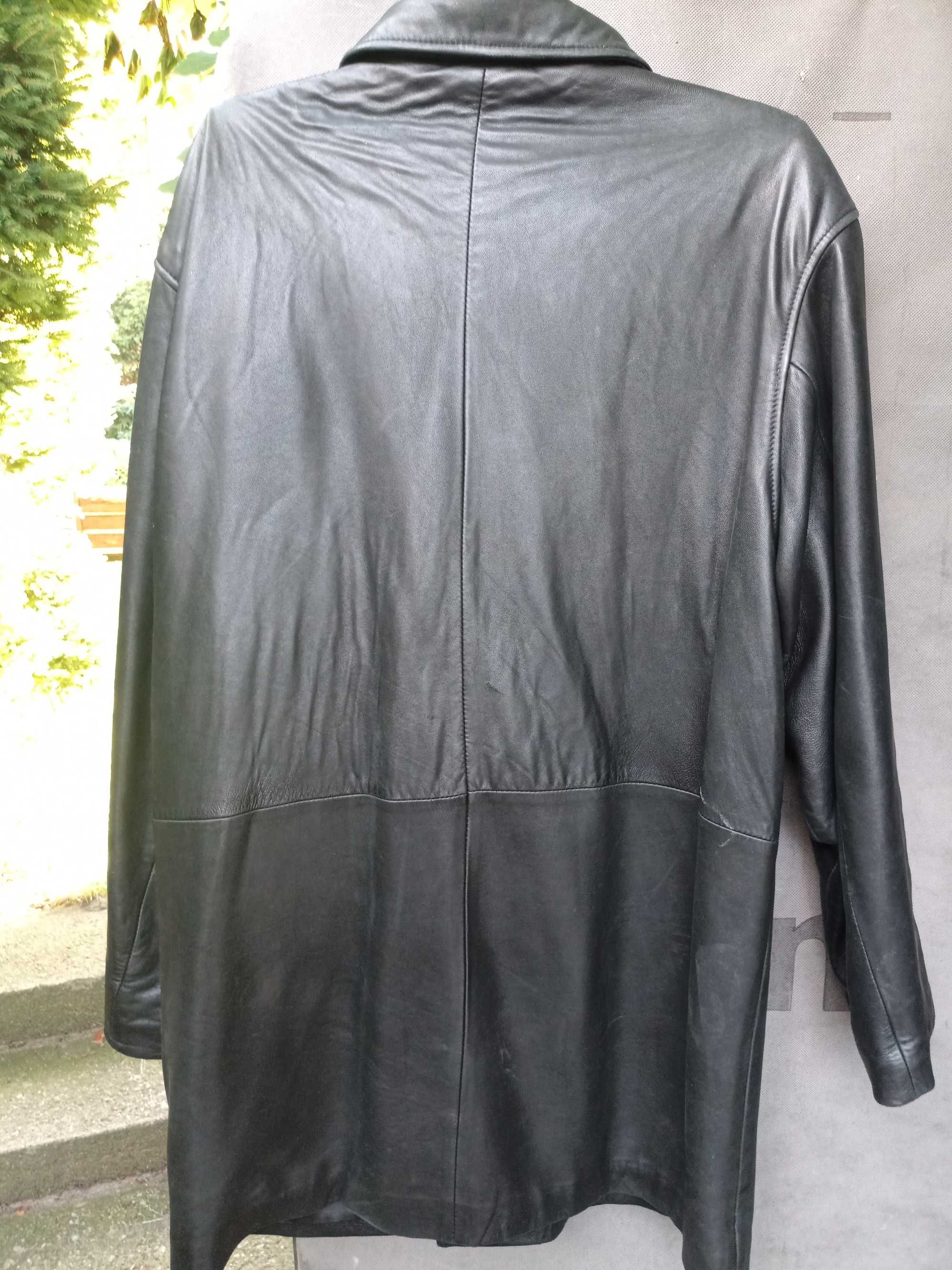 Hugo Boss-oryginalna kurtka męska, skóra jagnięca