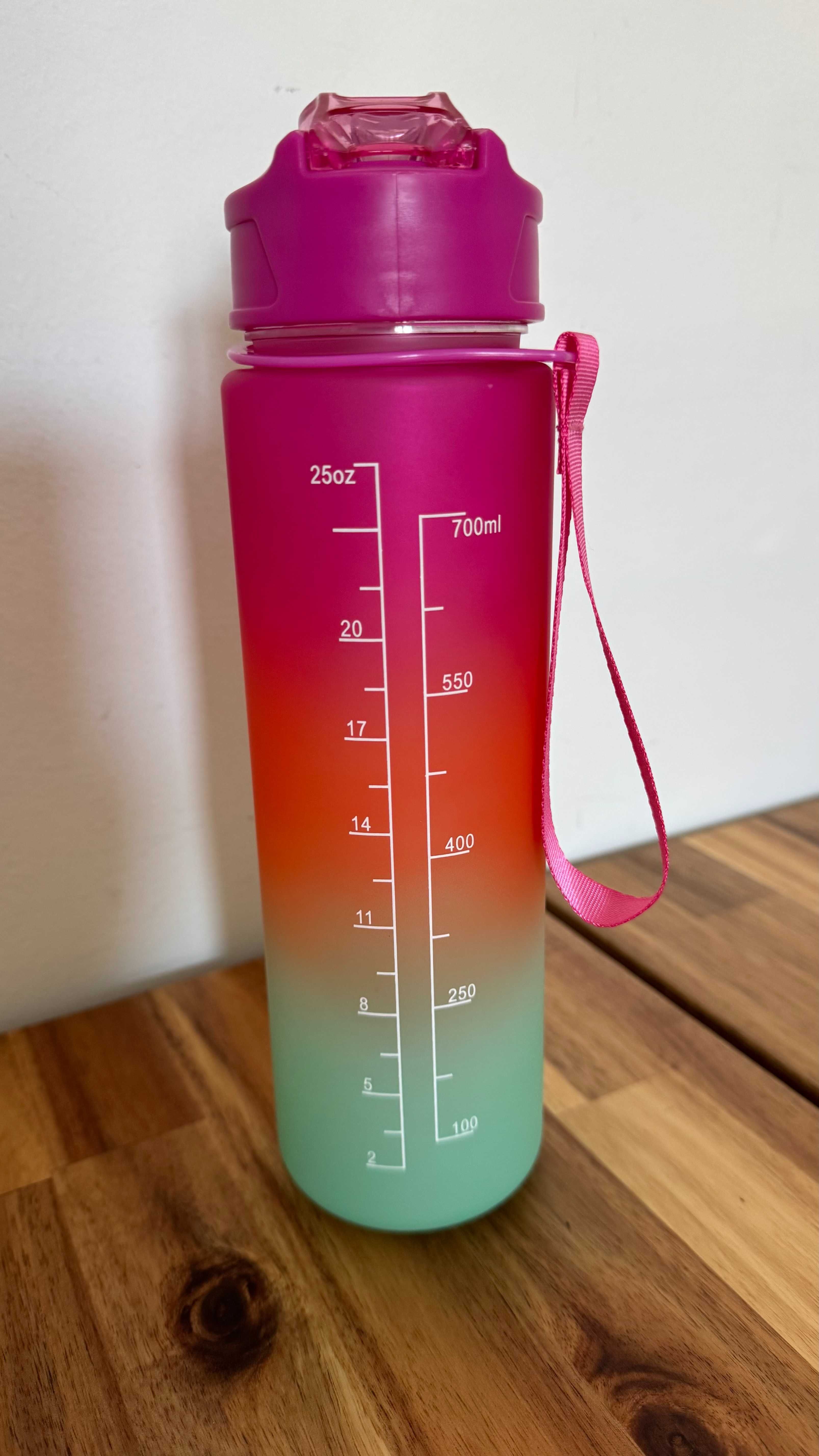 Garrafa de Água Desportiva com Marcações Motivacionais – 800ml