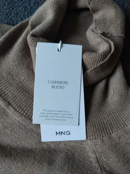 Бежевый гольф з кашеміром Mango, р. S