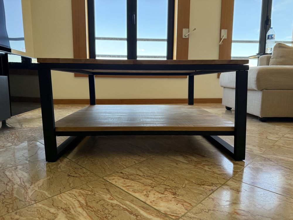 Mesa de Centro em Madeira e Aço LaRedoute