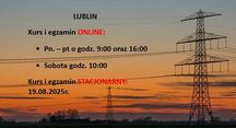 LUBLIN uprawnienia energetyczne G1/2/3 kursy i egzaminy 19.08.2025