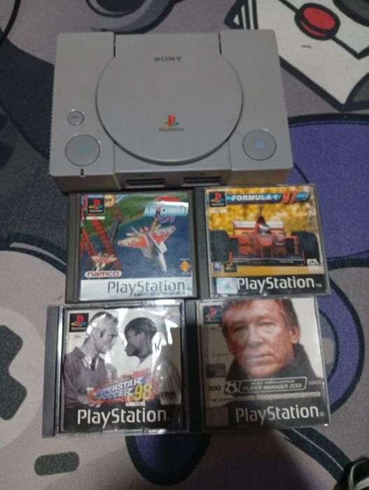 PlayStation 1 com 4 Jogos