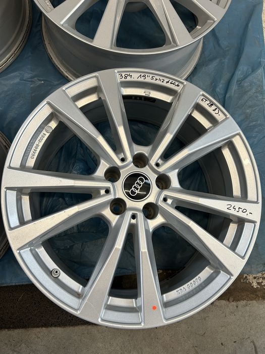 384 Felgi Aluminiowe AUDI R 19 5x112 otwór 66,6 Bardzo Ładne