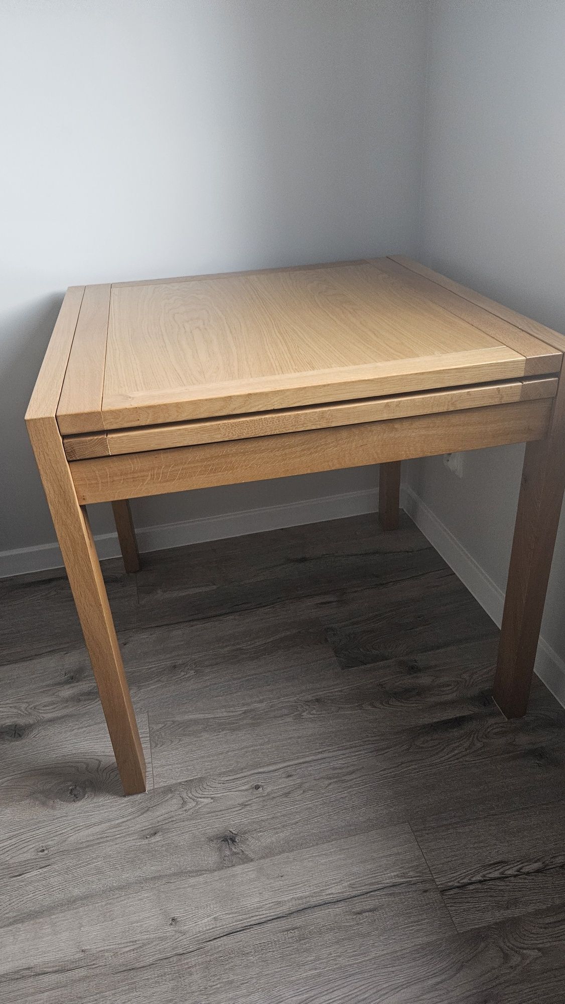 Stół drewniany dębowy dąb matkowski 80 cm x 80 cm Kwadratowy stolik