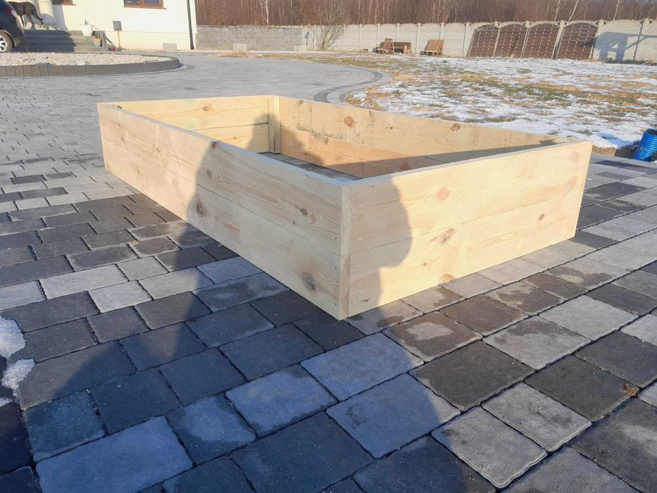 Skrzynia drewniana na warzywa warzywniak