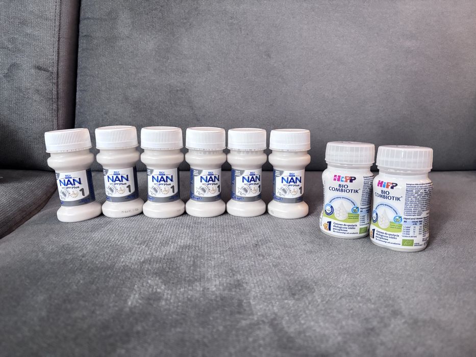 6x NAN OptiPro Plus 1 70 ml + 2x HiPP Bio Combiotic 1 gratis
