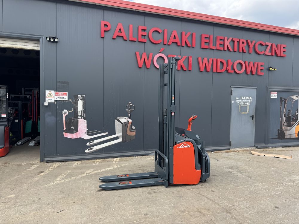 Paleciak elektryczny Linde 1400 kg 380 cm wózek Linde L 14 ap
