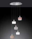 Lampa sufitowa wisząca 5-punktowa
