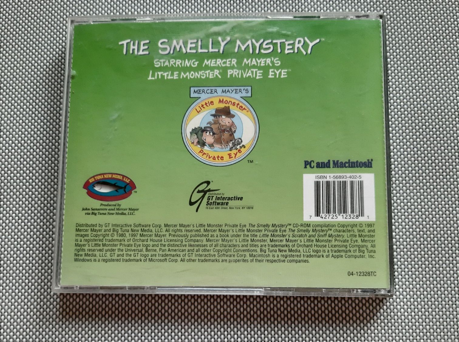 Gra The Smelly Mystery na płycie CD stara klimatyczna detektyw