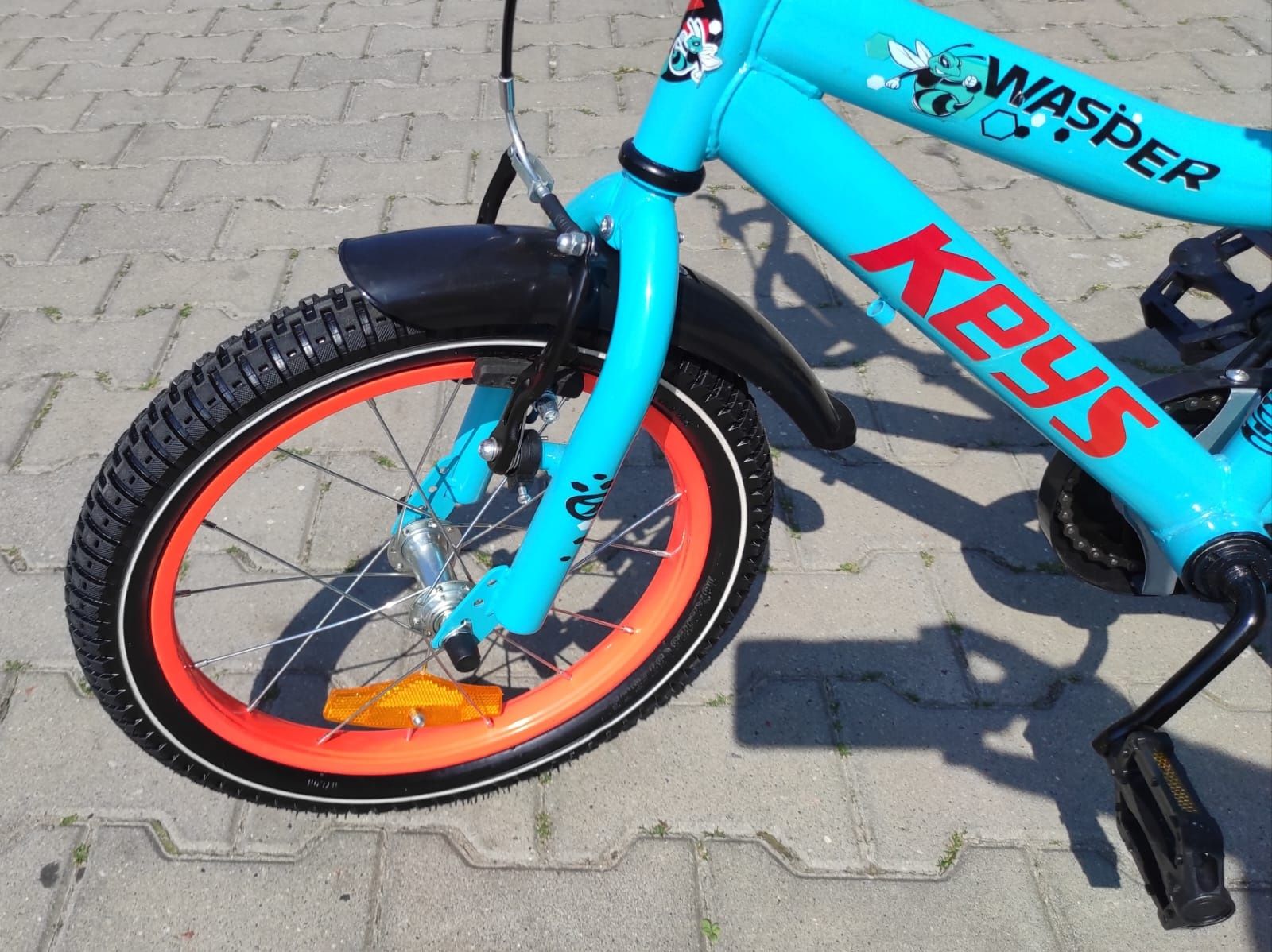 Rower dziecięcy 16 cali keys wasper BMX niebieski