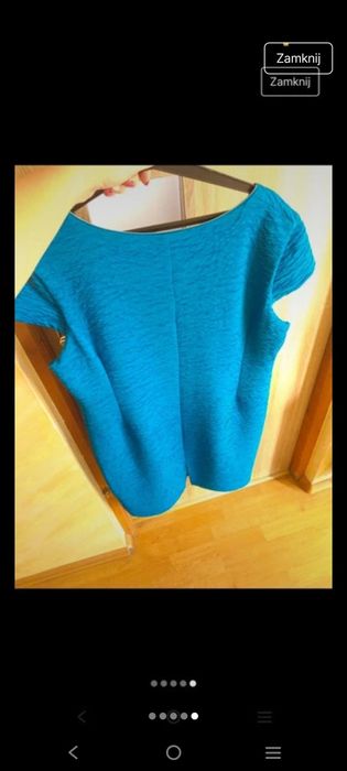 Modrakowa sukienka Dorota 4XL - wygodna i kobieca