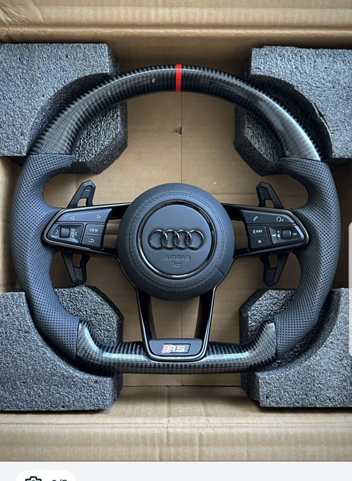 Оригінальне кермо Audi TTRS custom карбон для Q/A/S/RS/TT