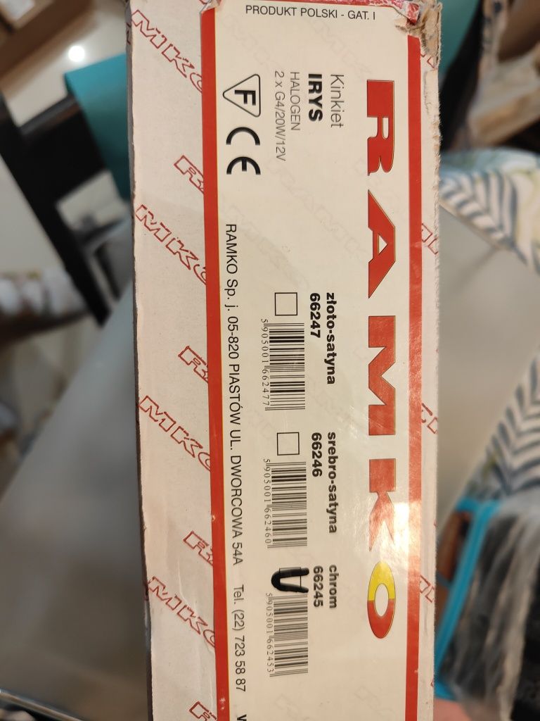 Kinkiet podwójny chrom, polski