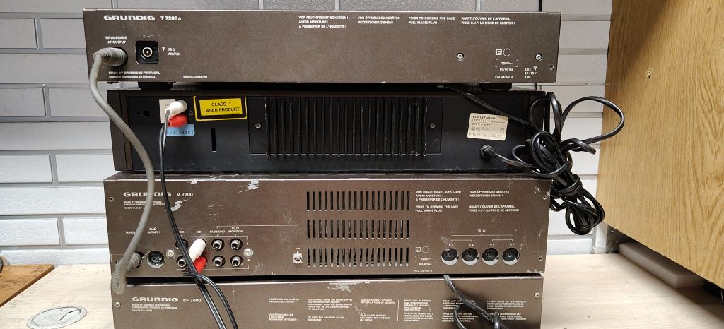 Wieża GRUNDIG V 7200, CD 7550, T 7200. Vintage