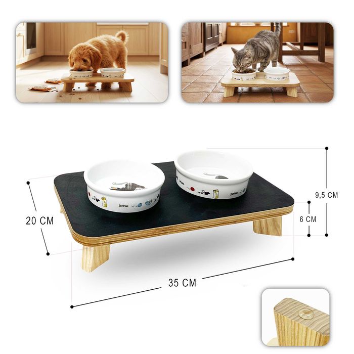 Керамічна миска Trixie для собак та котів з підставкою