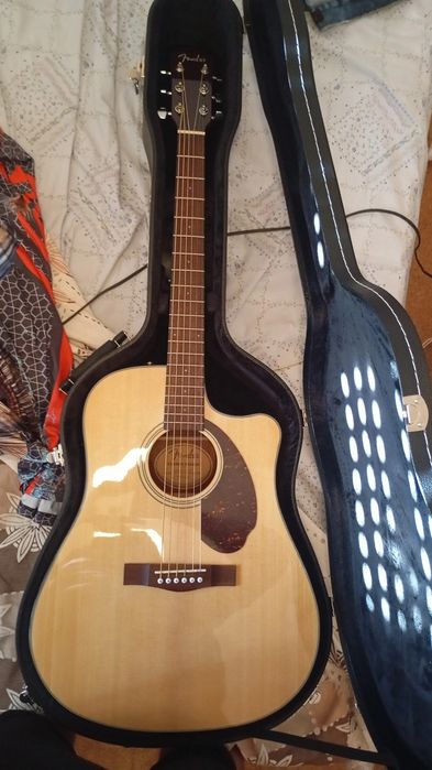Fender cd-140sce dreadnought guitarra acústica eléctrica