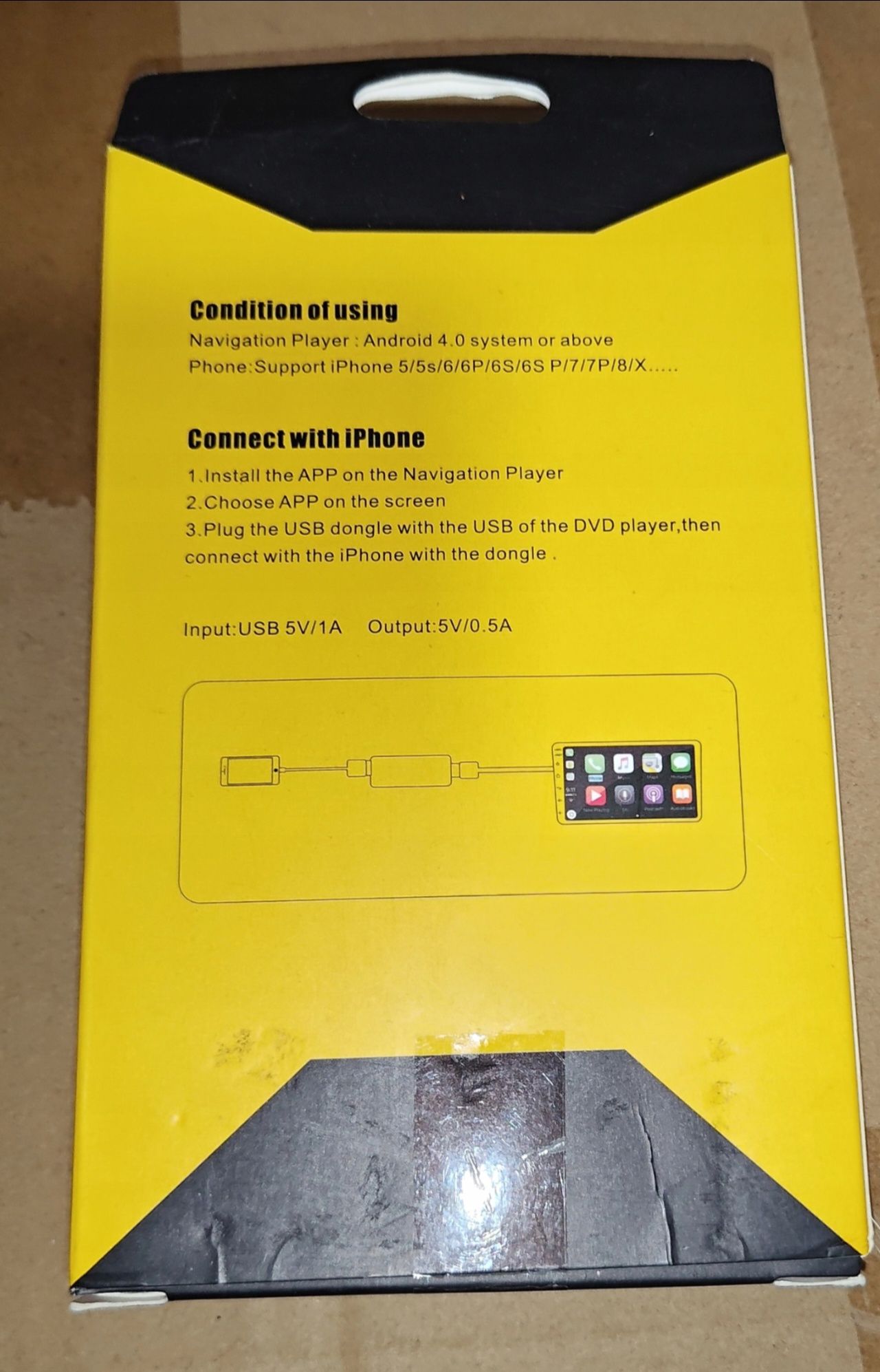 Bezprzewodowy adapter Carlinkit Apple Carplay/Android Auto (czarny)