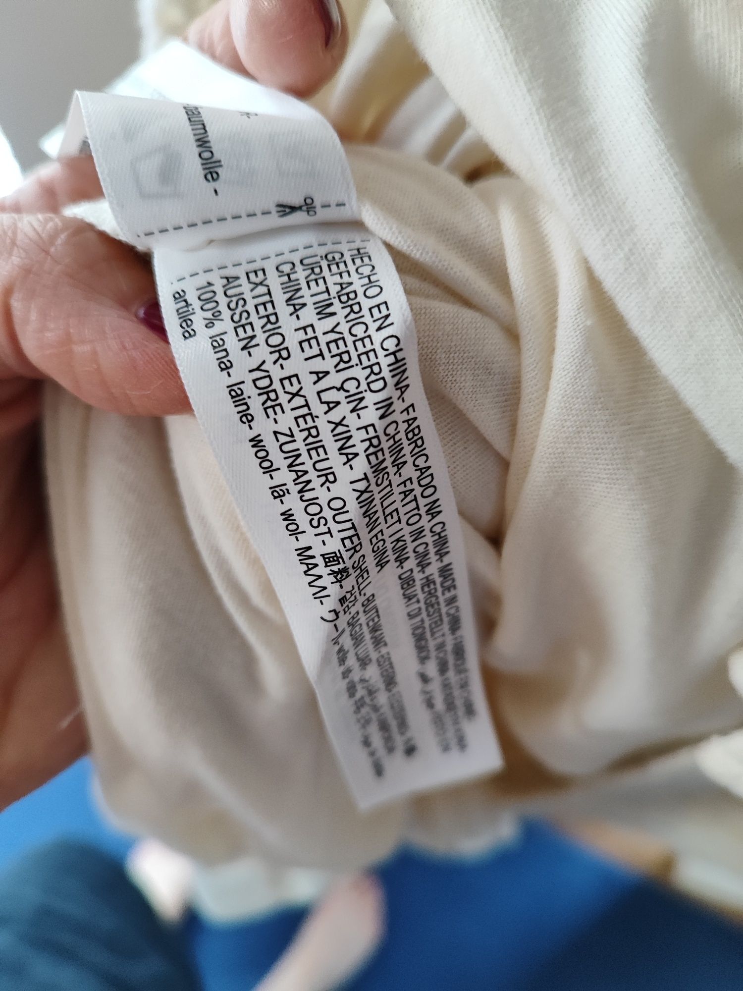 Massimo dutti Studio Szydełkowa sukienka z dzianiny wełna 100% rozm. M
