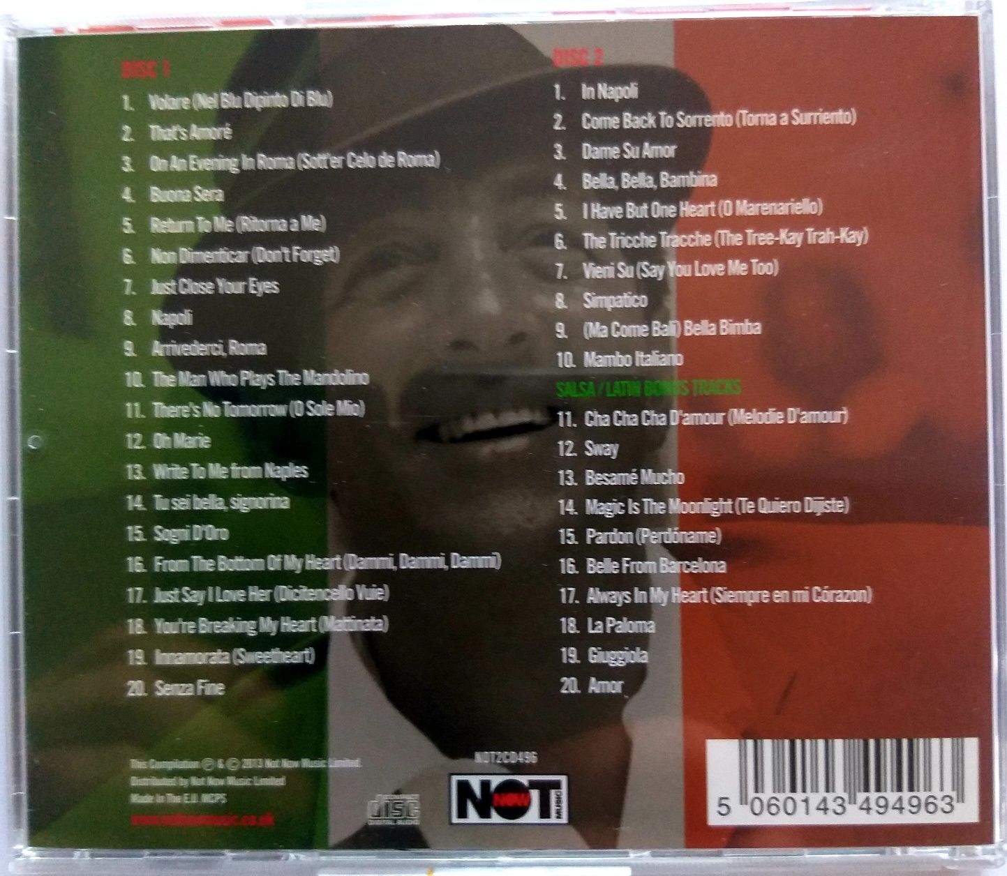 Dean Martin Italian Songs 2CD 2013r