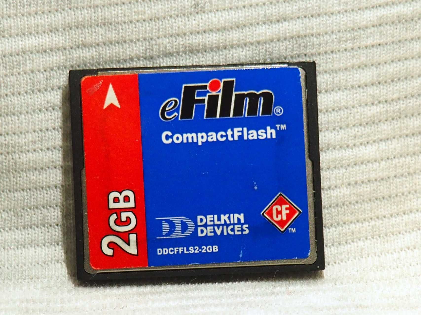 Karta pamięci Compact flash CF memory card eFilm Delkin Devices 2GB.