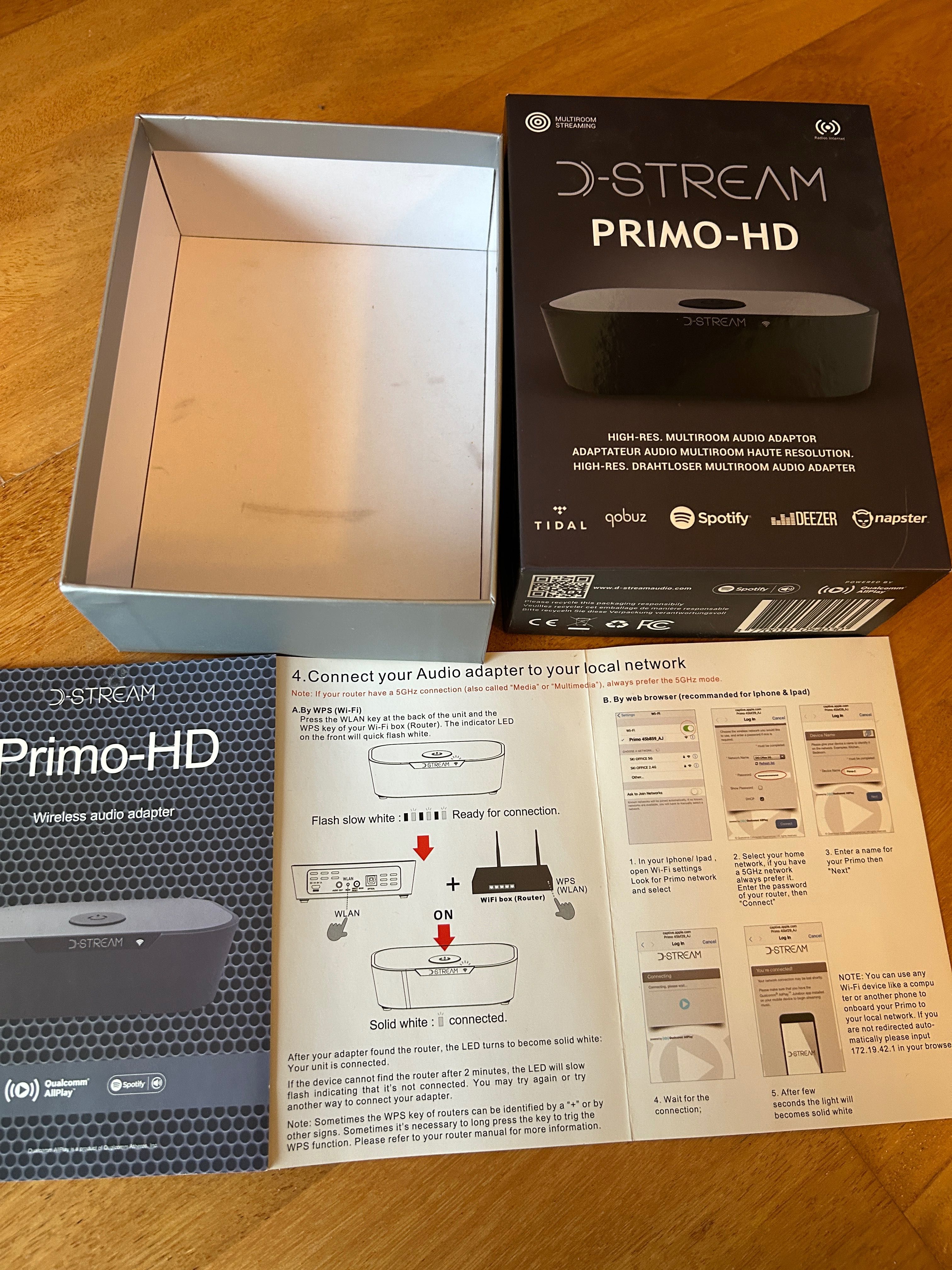 Streamer Radio FM Primo-HD D-stream od NuPrime HI-FI Spotify nie Sonos