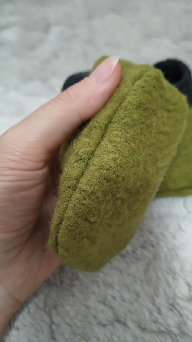 Kapcie niechodki wełna 16 10cm Laannaland