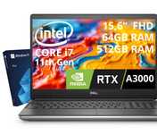 Dell Precision 7560 i7 64GB/ 512GB RTX A3000 Mobile 6GB SSD 15,6" FHD