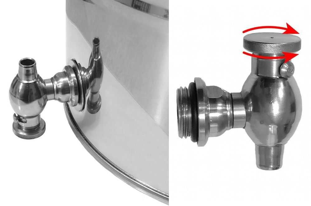 Kranik kran nierdzewny niekapek 1/2 cala ze stali inox do beczka bańka