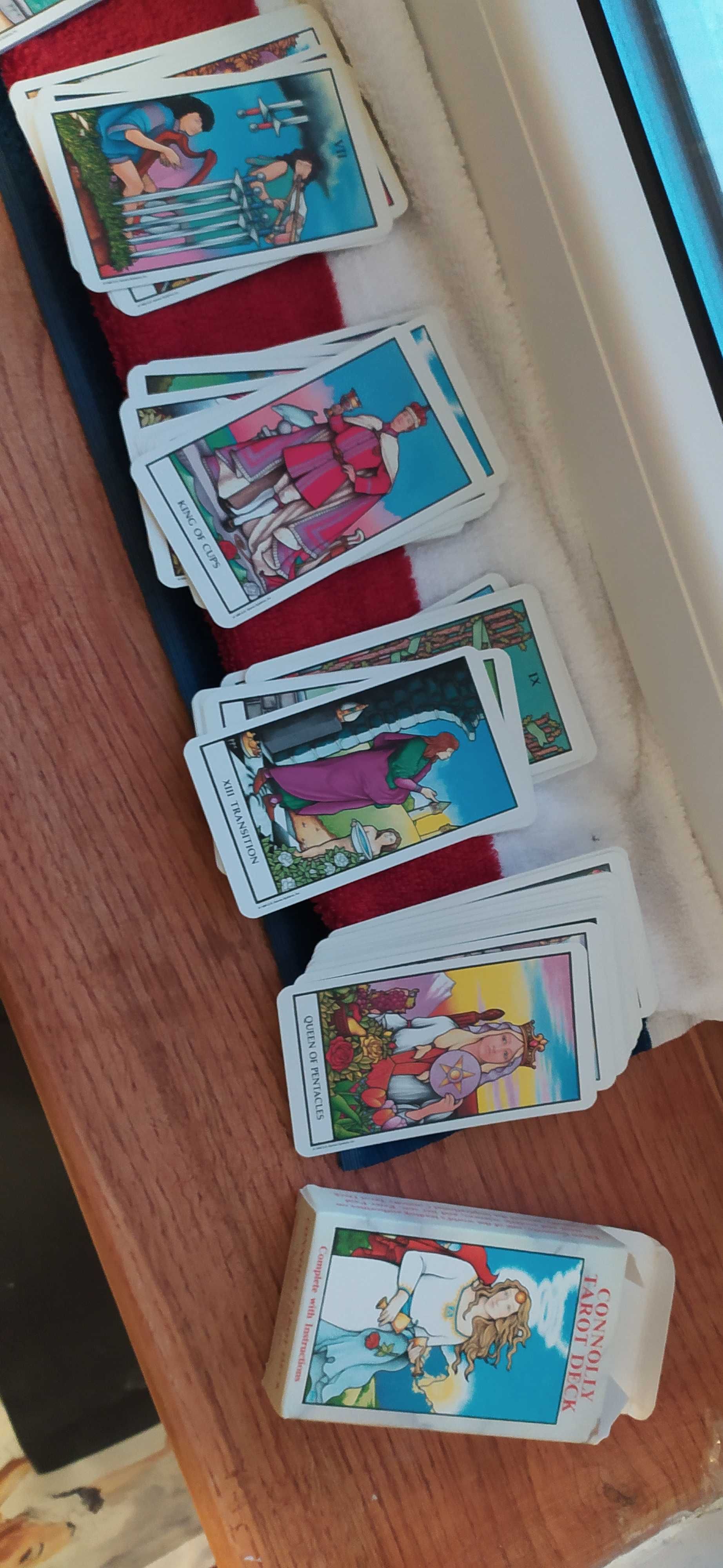 Karty tarota Connolly Tarot Deck 1990 vintage talia