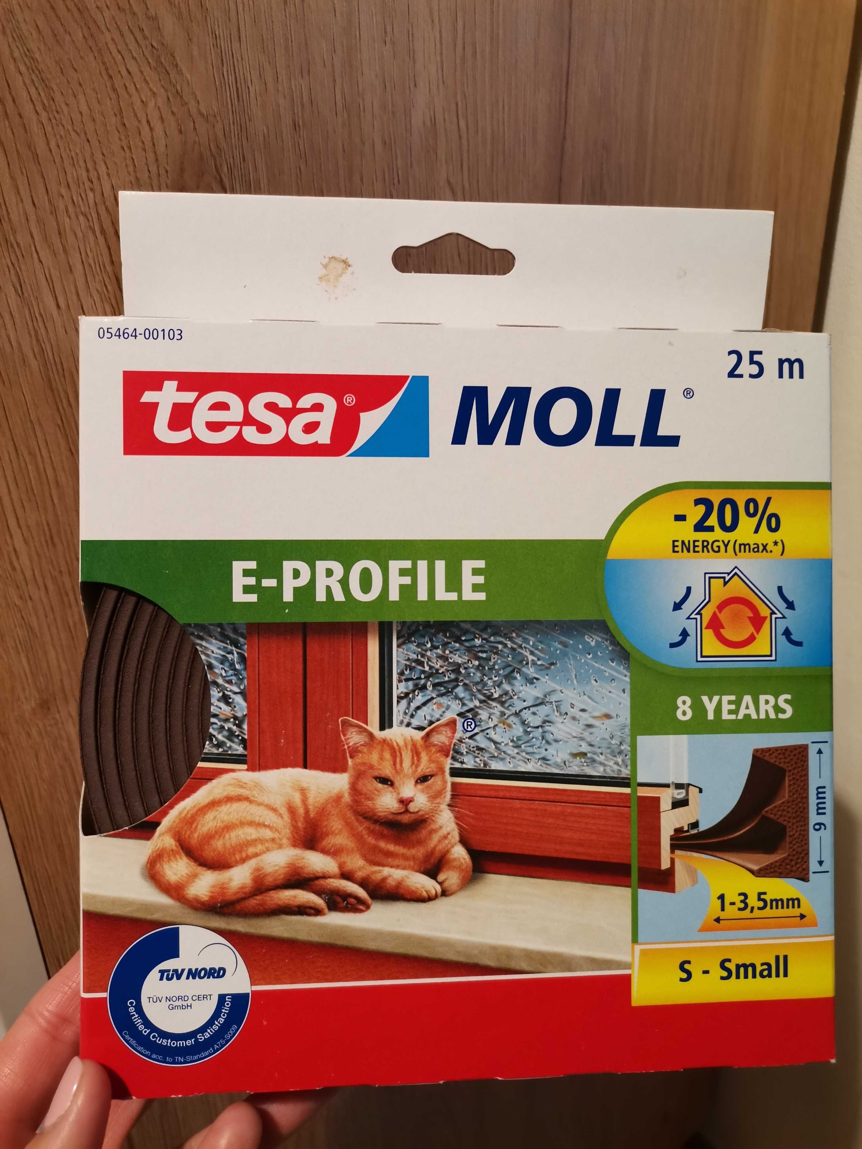 Zestaw 5 x tesamoll Uszczelka gumowa profil E Tesa Moll okien balkon